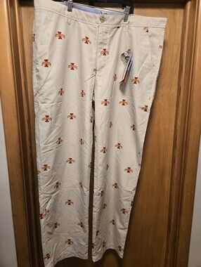 Iowa State Cyclones Beige Mens NCAA Khaki Pants Chino 40x32